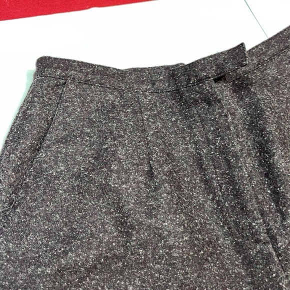 Norton Mcnaughton dark purple WOOL lined Trouser Pants high rise women’s sz  10 - Picture 9 of 16